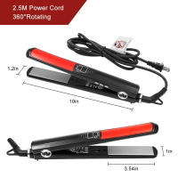 Plancha plana colorida profesional del pelo de la capa de cerámica de la exhibición del Lcd de la etiqueta privada - details 2