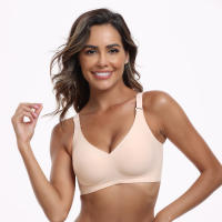 Sujetadores push-up cómodos para mujer, sujetador de cobertura completa sin costuras, inalámbrico, suave, para uso diario, sujetador Convertible - details 3