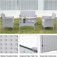Juego de Muebles de Jardín al Aire Libre Conjunto de Mesa y Sillas de 4 Piezas - details 10