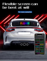 Pantalla LED Flexible RGB, tira de luces de señal suave programable por Bluetooth, máscara DIY, sombrero, ropa, bolsa, zapatos, pantalla de matriz de desplazamiento de palabras - details 3