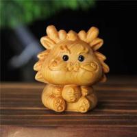 Doce zodiaco tallado en madera, doce zodiaco, lindo tallado en madera, adornos en miniatura, artesanía, Animal PEQUEÑO - details 8