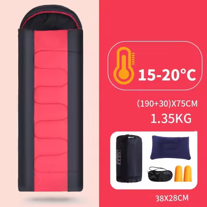 Saco de dormir a prueba de suciedad de 20 grados, adecuado para verano, 1,35 KG - 1