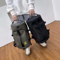 Mochila de gimnasio de viaje para mujer, bolso de mano de gran capacidad, deportivo, personalizado, seco, impermeable, de PU, con compartimento para zapatos - details 1