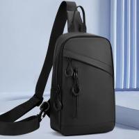 Bolso informal con tirantes laterales para hombre, bolso de pecho de Color sólido, bolso de hombro masculino, bolso deportivo, bolso cruzado para teléfono Oxford, deporte - details 8
