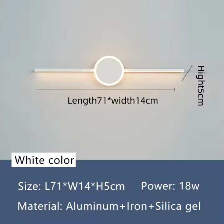 NEO Gleam-Lámpara led de pared para espejo de baño, accesorio de iluminación moderno para montaje en pared, AC85-265V, 19W-27W - 1