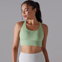 Hamidou-Sujetador de Yoga con espalda cruzada para mujer, ropa interior deportiva absorbente de golpes, correas de hombro cruzadas, Top corto de Fitness, deportes a prueba de golpes - details 44