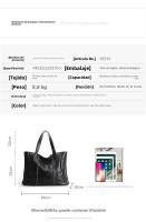 Bolso de Mujer de Cuero Genuino de Vaca de Primera Calidad Nuevo Bolso de Hombro de Alta Gama, Gran Capacidad - details 6