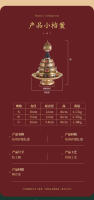 Latón siete disfraces tibetano Manzha Buda ocho auspicioso adorno de placa Manda - details 7