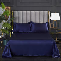 Bonenjoy-sábana lisa y sedosa para el hogar, ropa de cama de Color sólido, estilo lujoso, sin funda de almohada, 1 unidad - details 1
