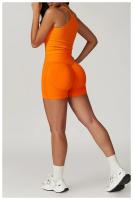 Pantalones cortos de Yoga sin costuras para mujer, ropa deportiva para Fitness, levantamiento de glúteos, gimnasio, correr - details 24