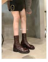 Nuevas botas finas de suela gruesa con cremallera de contracción lavadas botas cortas - details 11