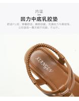 Sandalias romanas informales para mujer, zapatos planos, estilo bohemio, Retro, cómodas, para viaje y playa, JZJ-870-24 - details 5