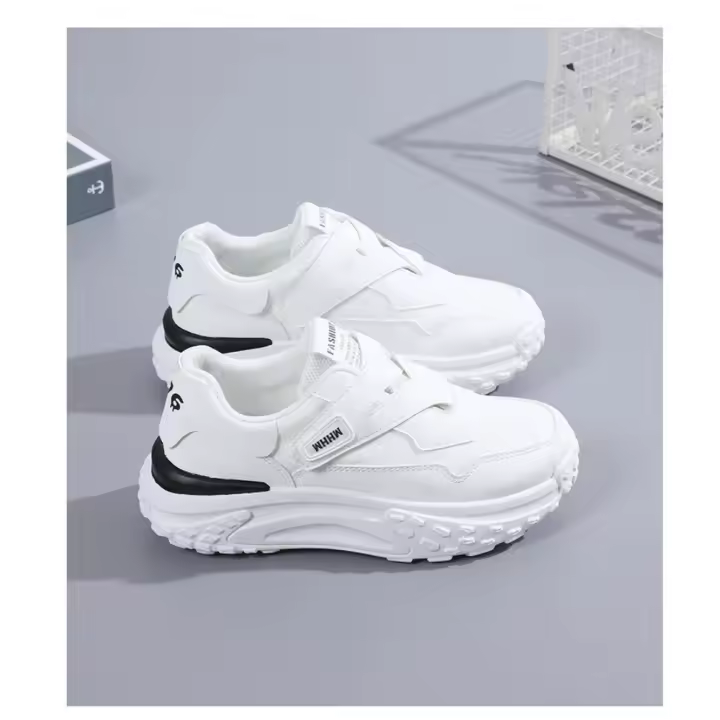 Zapatillas gruesas para mujer Versátiles, punta redonda, aumento de altura, para caminar, correr y actividades al aire libre - 1