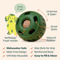 Woof Pupsicle, Juguete de larga duración para mantener a su cachorro distraído, seguro para perros, fácil de limpiar, juguetes rellenables para perros, pequeño de 10 a 25 libras - details 2