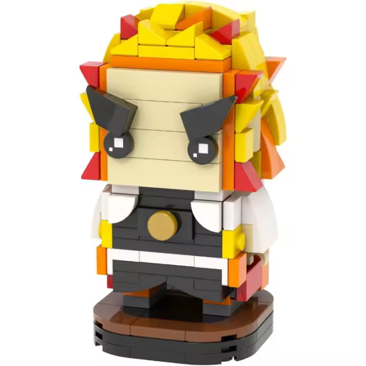 Bloques de construcción de mini cabeza de Anime para niños, y Nezuko Tanjirou, creativos y bonitos, regalos para niños, 381 piezas - 1