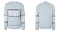 Suéter de cuello alto Medio para mujer, prendas de punto de copos de nieve de Navidad, jersey de cuello redondo, moda de invierno, 2024 - details 8