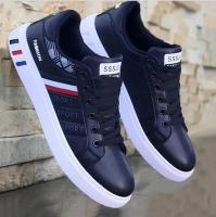Zapatillas de deporte de moda para hombre, zapatos vulcanizados, planos y gruesos, cómodos, con plataforma para primavera y otoño, zapatos deportivos informales blancos - details 4
