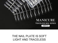 Puntas de uñas postizas de 240 unidades por lote/caja Herramientas de manicura de extensión rápida francesa Marca Clou Beaute - details 1