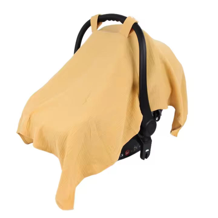 Funda portátil de algodón para cochecito, parasol de gasa, funda de asiento de seguridad para bebé, funda completa para cochecito, funda para cesta de bebé recién nacido - 1