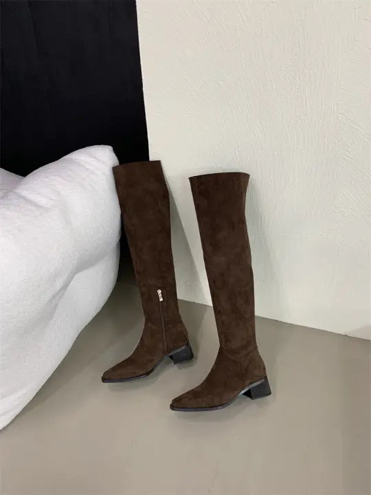 Nuevas botas de caballero largas apiladas versátiles de uso múltiple. - 1