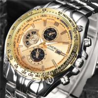 Reloj de Cuarzo de Fecha Sencilla de Marca XINEW Reloj de Lujo para Hombres con Correa de Cuero - details 10