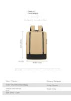 Mochilas de gran capacidad, mochilas de cerradura de contraseña impermeable para hombres, viajes de negocios, mochilas de carga USB - details 19