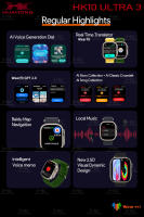 NUEVO HK10 Ultra 3 Reloj inteligente 49 mm Ultra Pantalla Amoled ChatGPT Whatsapp Música local Modos AOD Llamada Bluetooth Reloj inteligente para hombre y mujer - details 16
