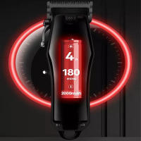 Kemei-cortadora de pelo eléctrica hine para hombre, cortadora de pelo profesional con pantalla LCD, recargable por USB, inalámbrica, para barbero - details 2