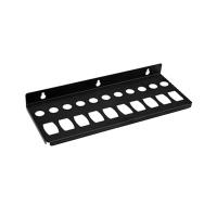 Colgador de herramientas de montaje en pared, organizador de llaves que ahorra espacio, organizador de herramientas de pared, soporte de almacenamiento, estante de almacenamiento de herramientas de Metal negro - details 4