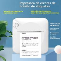 Impresora Mini Terma para Estudiantes 2025 Ligera, Portátil, Impresión de Etiquetas de Código de Barras Varios Modos de Impresión, Potencia Eléctrica de Alto Rendimiento - details 2