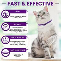 SOMY Collar De Feromonas Para Gatos De Larga Duración, Calmante Para Aliviar La Ansiedad Y El Estrés, 4 unidades SY - details 2
