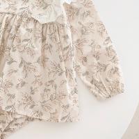 -Monos de Manga Larga para Otoño para Niñas, Ropa de Princesa, Monos, Flor, Encaje Lindo con Gorro - details 6