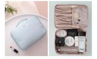Bolso De Maquillaje Para Viaje Resistente Al Agua Organizador De Almacenamiento Grande Portátil Para Cosméticos Y Cuidado De La Piel - details 4