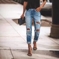 Vaqueros ajustados retro de moda para mujer. - details 1