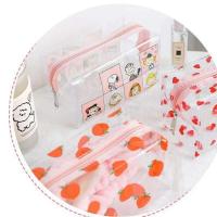 Estuche impermeable transparente de PVC, papelería grande, regalo para niñas, estudiantes, lápiz, maquillaje, bolsa de cosméticos, bolsas de viaje - details 9