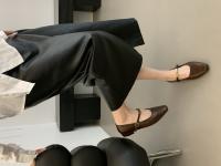 Tacón grueso negro Mary Jane zapatos zapatos de las mujeres nuevo simple y versátil boca ligera correa de metal de una palabra zapatos individuales - details 15