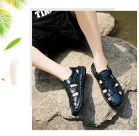 Sandalias de verano para hombre hechas a mano con goma antideslizante, sandalias clásicas de cuero para la playa - details 7
