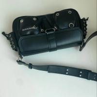 Bolso de mano ajustable para mujer con cierre magnético - Elegante bolso bandolera negro, múltiples compartimentos con cremallera y forro de poliéster para uso informal y profesional - details 4