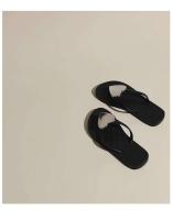 Chanclas de amor para mujer, zapatos tipo Tanga a la moda que combinan con todo, prendas de vestir famosas en Internet para posición de plantilla de playa junto al mar, verano 2024 - details 11