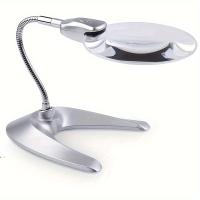 Lupa de escritorio LED grande con luz y soporte, lupa iluminada de escritorio, Ideal para trabajo cerrado, lectura, Dibujo, Costura y más - details 0