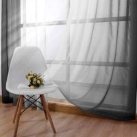 Cortinas De Ventana Gradiente Semi Transparentes Para Dormitorio Y Sala De Estar Bloqueo De Calor Sin Capa Doble Material Poliéster Modernas Con Borlas En Lado Instalación - details 29