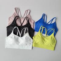Sujetador deportivo para mujer, Push Up, acolchado, ajuste, entrenamiento para correr, entrenamiento, sujetadores de Yoga, Tops cortos cruzados en la espalda, ropa interior deportiva - details 21