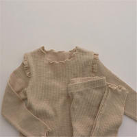 Conjunto De Ropa Para Bebé Niña Primavera Nueva Nacida Con Bodysuit Y Pantalones Ropa Infantil Para 0-2Años Moda Comoda Material Algodón Tratamiento De Fibra - details 1
