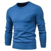 Suéter grueso de cuello redondo para hombre, jersey de punto cansado, tops de otoño e invierno - details 33