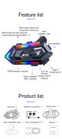 VAORLO-auriculares inalámbricos Y20 para casco de motocicleta, cascos con Bluetooth 5,3, manos libres, reducción de ruido, resistentes al agua, con luz RGB - details 14
