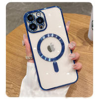 Funda de teléfono de carga inalámbrica magnética chapada de lujo para iPhone 13, 12, 11 Pro Max, funda de TPU suave, Protector de lente, accesorios de teléfono - details 7