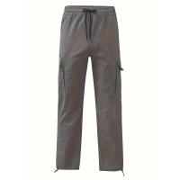 Temu Shein Pantalones Cargo para Hombre Deportes Color Sólido Cordón Multi-Bolsillo - details 22