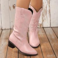 Otoño Invierno botas de tacón bajo para mujer zapatos femeninos - details 2