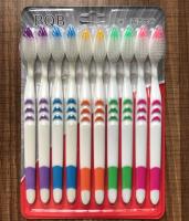 Cepillo de dientes de carbón de bambú ambiental Personal para la salud Oral, cepillo de dientes con mango de madera de cerdas suaves medianas de bajo carbono, 10 piezas - details 6