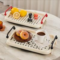 Cup storage rack desktop water cup storage rack dining side cabinet tea cup drain rack cream style kitchen cup rack kitchen storage rack cosmetics storage - details 1